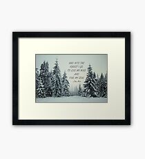 In den Wald 2 Gerahmtes Wandbild