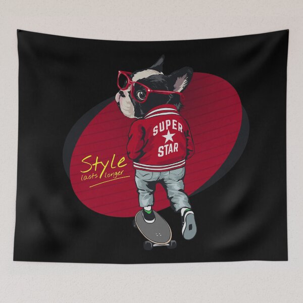 Item preview, Skateboarding - Super Star Dog designed and sold by Store-Designify.