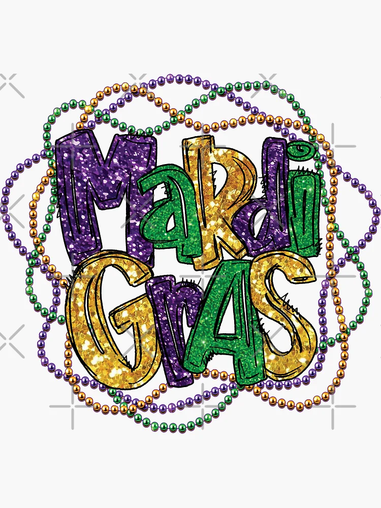 Mardi Gras Stickers, Printable Mardi Grad Stickers, Carnival Stickers,  Party Sticker, Mardis Gras Design, Planner Sticker, Sticker Download 