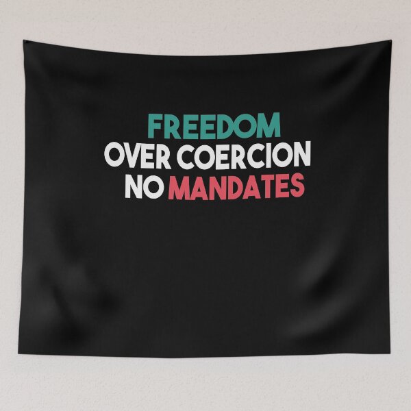 Item preview, No Vaccine Anti Vaccine Freedom Over Coercion No Mandates designed and sold by Heddar Badreddine.