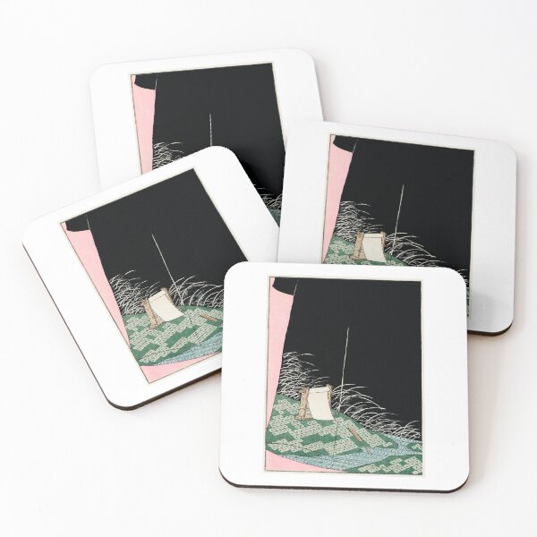 Item preview, Nightscape illustration from Bijutsu Sekai (1893-1896) by Watanabe Seitei (Classic Japanese Vintage Illustration Pattern) designed and sold by POSTERAMALA.