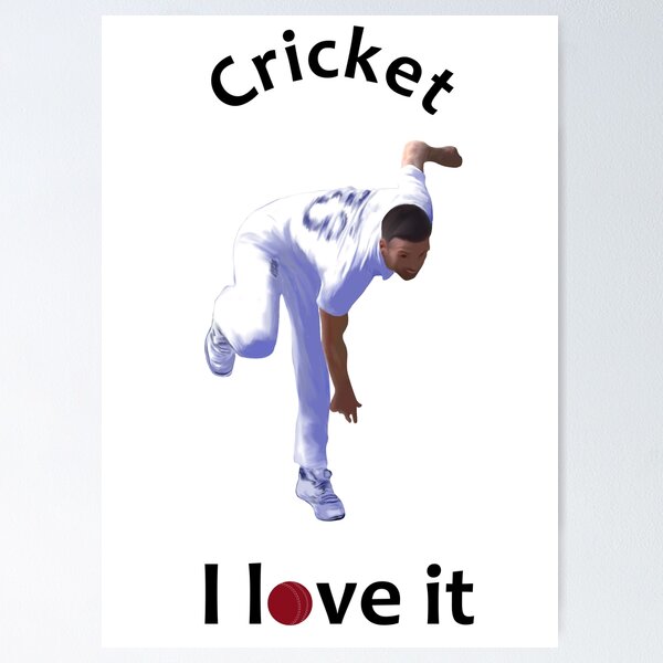 Item preview, CRICKET - I LOVE IT - CRICKET SPIN BOWLER designed and sold by Danicus666.