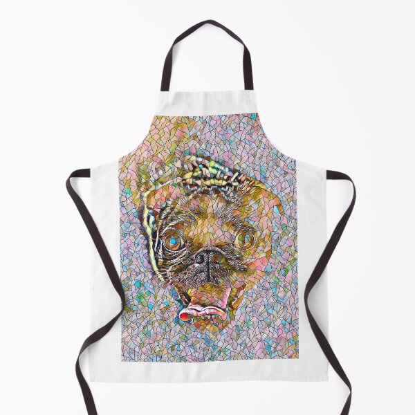 Item preview, A colourful mosaic pug printwork - Puglovers, Art, Pictures, Prints designed and sold by Doggymadness.