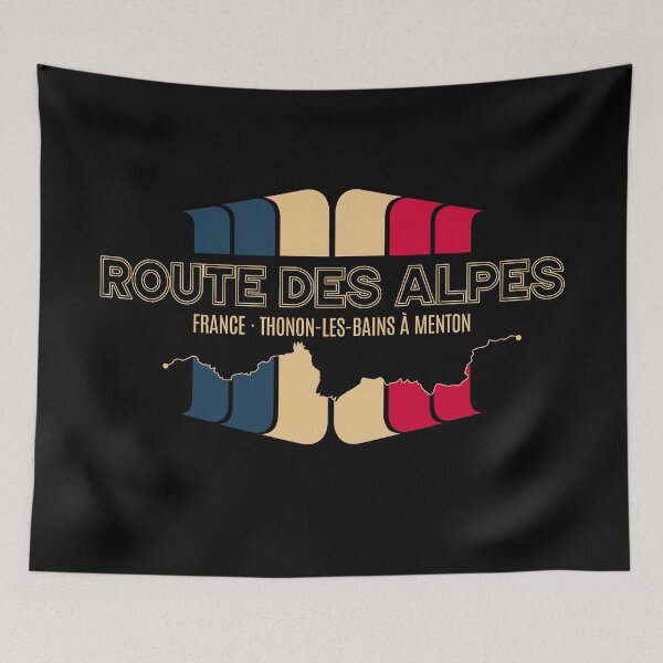 Item preview, D902 Route des Alpes France 2022 Retro Tee Design designed and sold by ROADTROOPER.