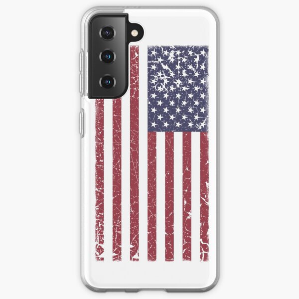 Vintage Look Stars and Stripes American Flag Samsung Galaxy Soft Case