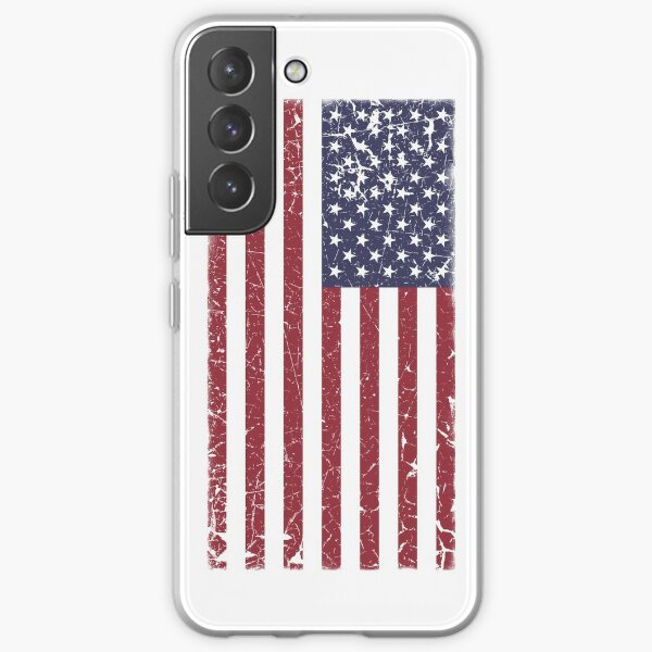 Vintage Look Stars and Stripes American Flag Samsung Galaxy Soft Case