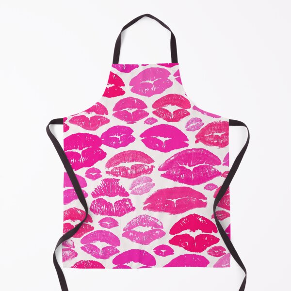Item preview, Preppy Room Decor - Preppy Pink, Red lips repeat Pattern designed and sold by Shop Your Aesthetic.