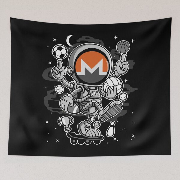 Item preview, Astronaut Skate Monero XMR Coin To The Moon Trading Crypto Token Blockchain Wallet designed and sold by EarlineCormier.