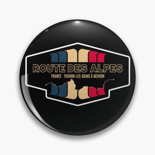 Aperçu de l'œuvre D902 Route des Alpes France 2022 Conception d'autocollants rétro créée et vendue par ROADTROOPER.