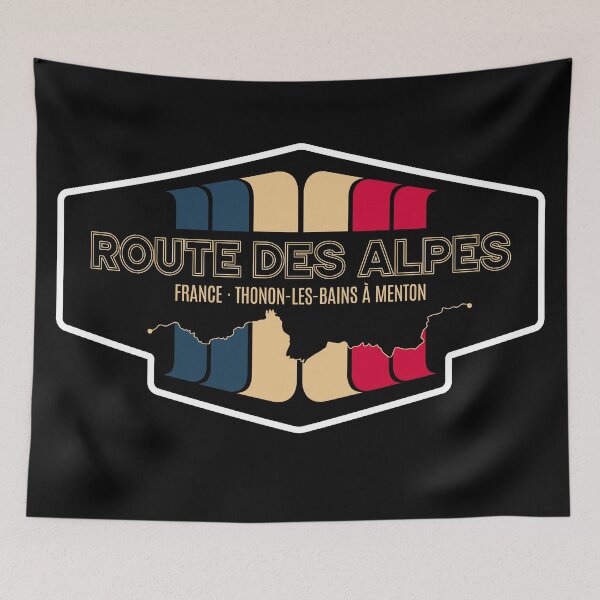 Item preview, D902 Route des Alpes France 2022 Retro Sticker Design designed and sold by ROADTROOPER.