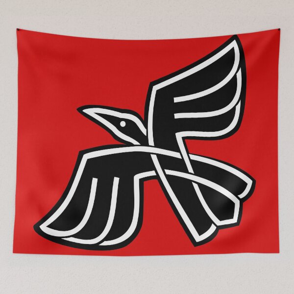 Item preview, Red Viking Crow 5 designed and sold by Freihalt.