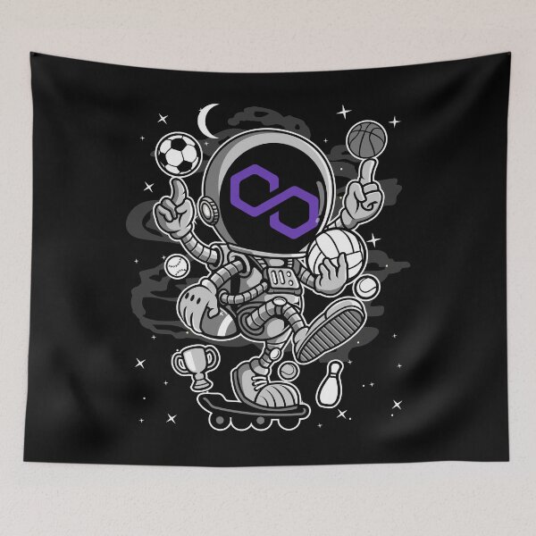 Item preview, Astronaut Skate Polygon Matic Coin To The Moon Trading Crypto Token Blockchain Wallet designed and sold by EarlineCormier.