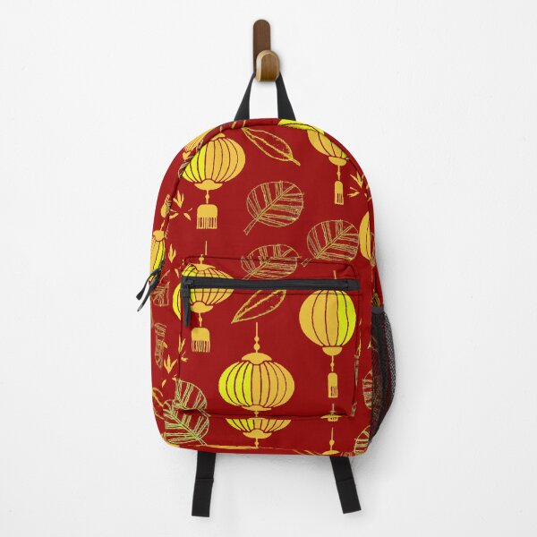 Item preview, LANTERN GARDEN ROYAL RED & GOLD designed and sold by KINGTOUCAN.