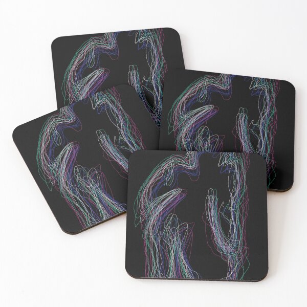Item preview, Black neon silhouette (black background) designed and sold by MentaLee.