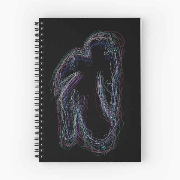 Item preview, Black neon silhouette (black background) designed and sold by MentaLee.