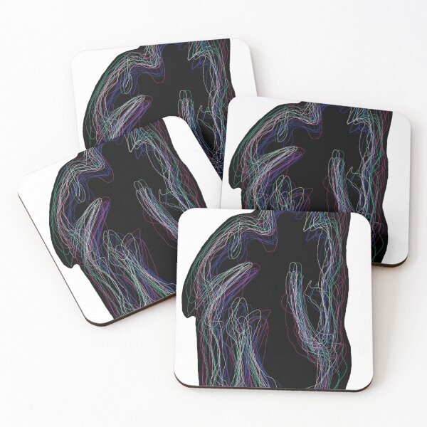 Item preview, Black neon silhouette (white background) designed and sold by MentaLee.