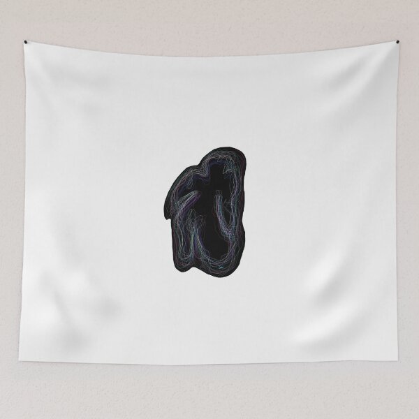 Item preview, Black neon silhouette (white background) designed and sold by MentaLee.