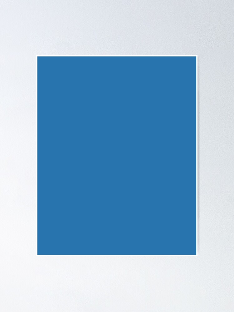 Aperçu 1 sur 3. Poster avec l'œuvre UCLA Blue Plain color créée et vendue par SolidColor.