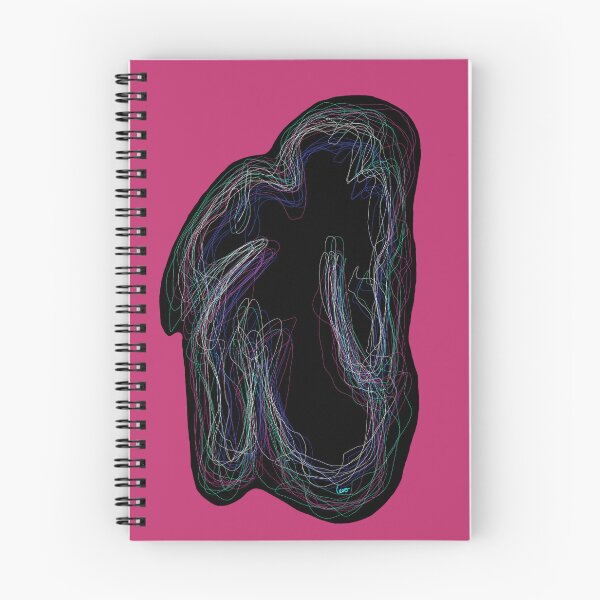 Item preview, Black neon silhouette (pink background) designed and sold by MentaLee.