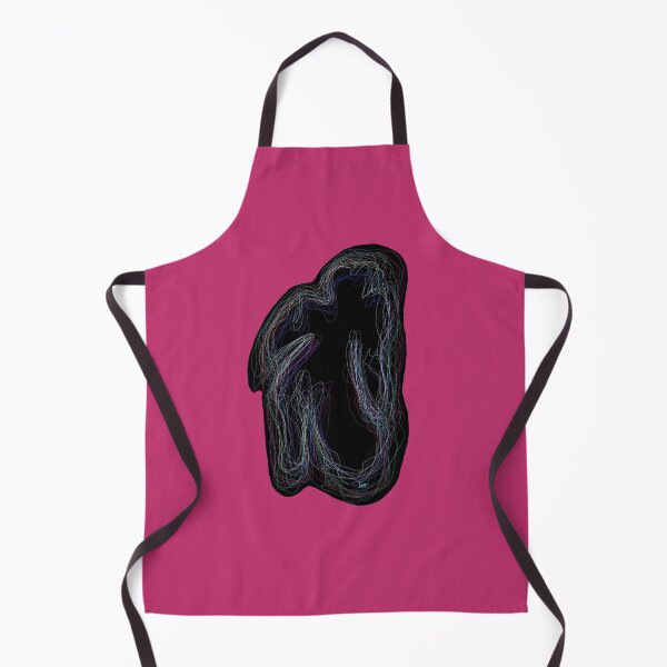 Item preview, Black neon silhouette (pink background) designed and sold by MentaLee.