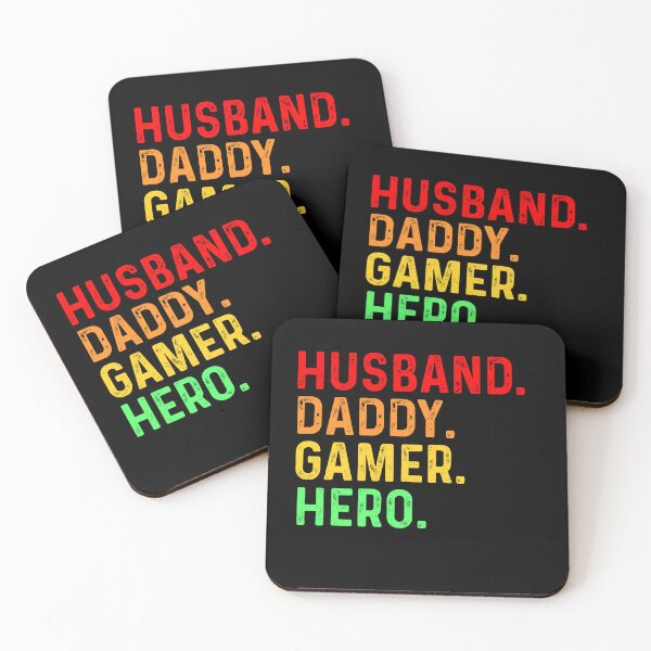 Item preview, Husband. Daddy. Gamer. Hero. Gamer Daddy Vintage Retro designed and sold by Gamerss4Life.