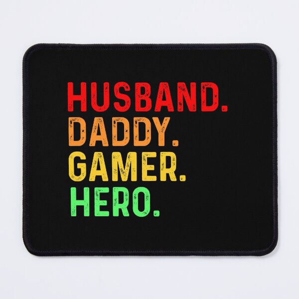 Item preview, Husband. Daddy. Gamer. Hero. Gamer Daddy Vintage Retro designed and sold by Gamerss4Life.