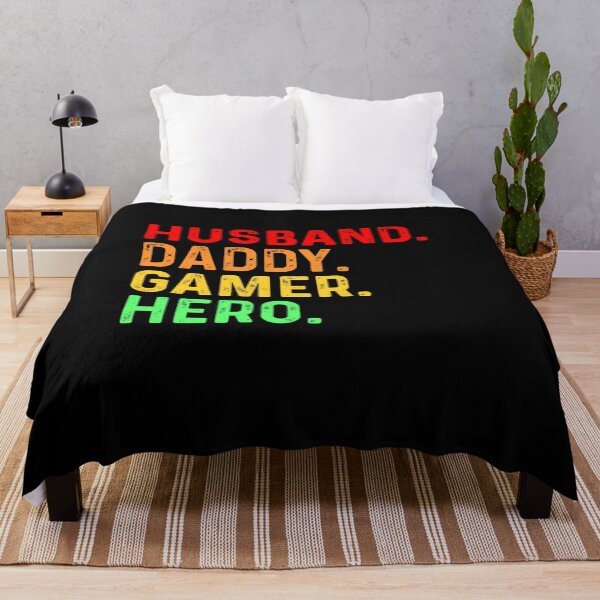 Item preview, Husband. Daddy. Gamer. Hero. Gamer Daddy Vintage Retro designed and sold by Gamerss4Life.