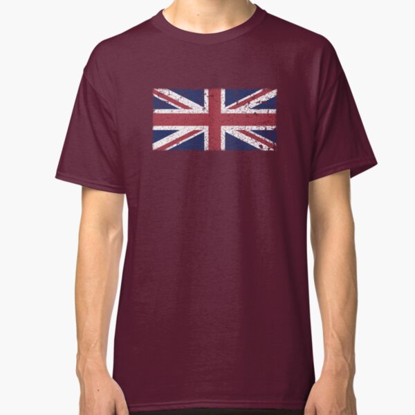 Distressed Union Jack Mens Flag T-Shirt Britain UK Football Rugby England Wales