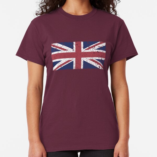 Distressed Union Jack Mens Flag T-Shirt Britain UK Football Rugby England Wales