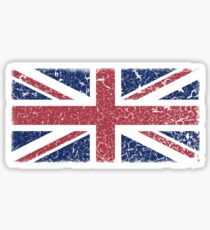 Vintage look Union Jack Flag of Great Britain Sticker