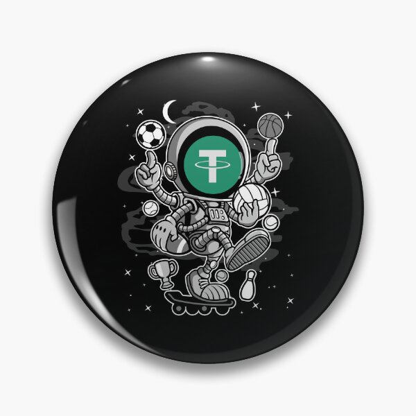 Item preview, Astronaut Skate Tether USDT Coin To The Moon Trading Crypto Token Blockchain Wallet designed and sold by EarlineCormier.