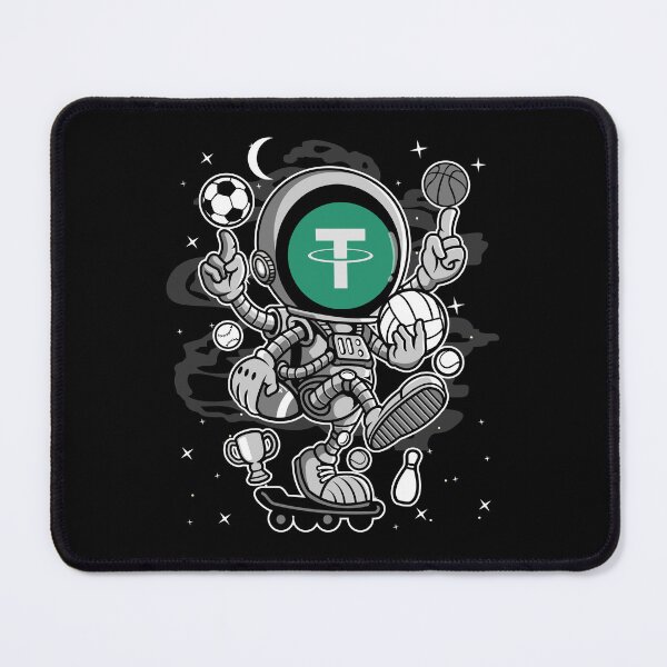 Item preview, Astronaut Skate Tether USDT Coin To The Moon Trading Crypto Token Blockchain Wallet designed and sold by EarlineCormier.