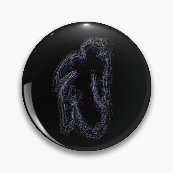 Item preview, Black neon silhouette (patterns, black background) designed and sold by MentaLee.