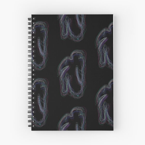 Item preview, Black neon silhouette (patterns, black background) designed and sold by MentaLee.