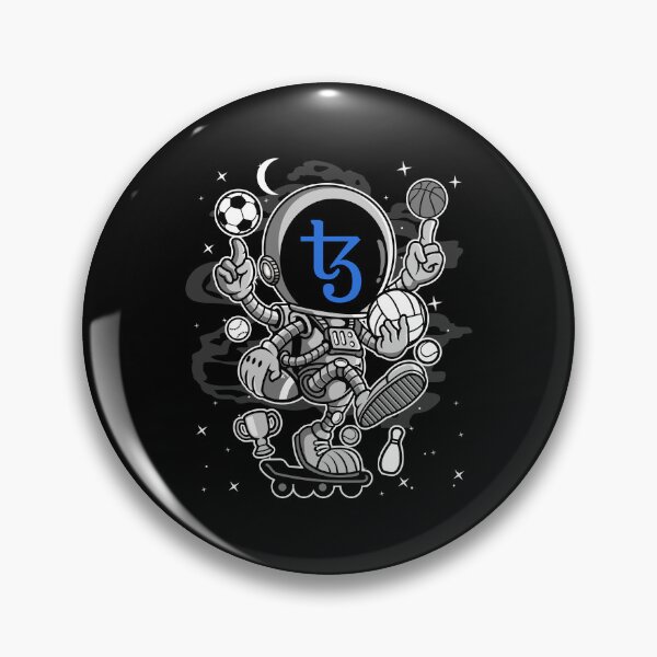 Item preview, Astronaut Skate Tezos XTZ Coin To The Moon Trading Crypto Token Blockchain Wallet designed and sold by EarlineCormier.