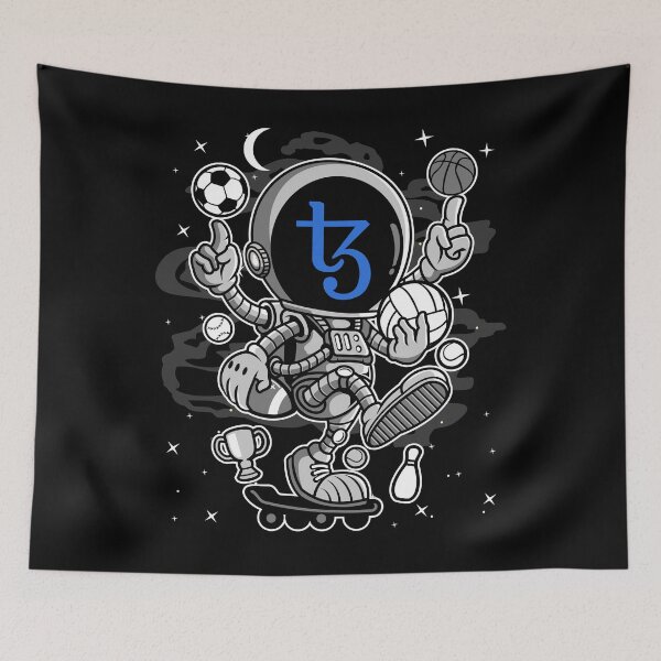 Item preview, Astronaut Skate Tezos XTZ Coin To The Moon Trading Crypto Token Blockchain Wallet designed and sold by EarlineCormier.