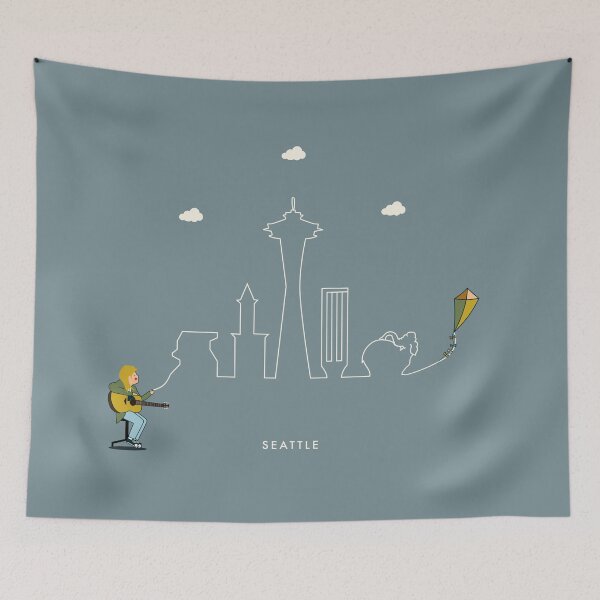 Item preview, Seattle Skyline Kite designed and sold by kein-design.