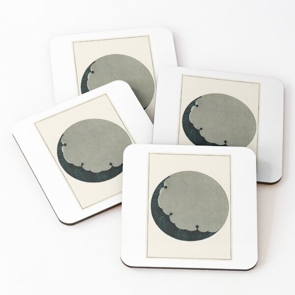 Item preview, Moon illustration from Bijutsu Sekai (1893-1896) by Watanabe Seitei (Classic Japanese Vintage Illustration Pattern) designed and sold by POSTERAMALA.