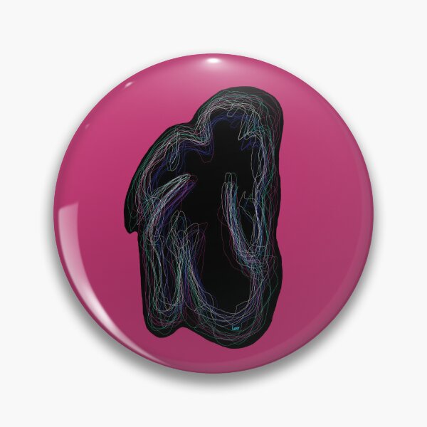 Item preview, Black neon silhouette (patterns, pink background) designed and sold by MentaLee.