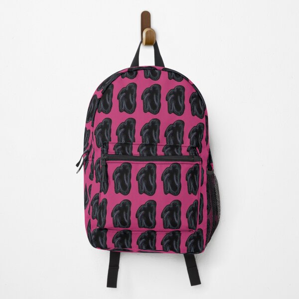 Item preview, Black neon silhouette (patterns, pink background) designed and sold by MentaLee.
