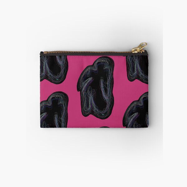 Item preview, Black neon silhouette (patterns, pink background) designed and sold by MentaLee.
