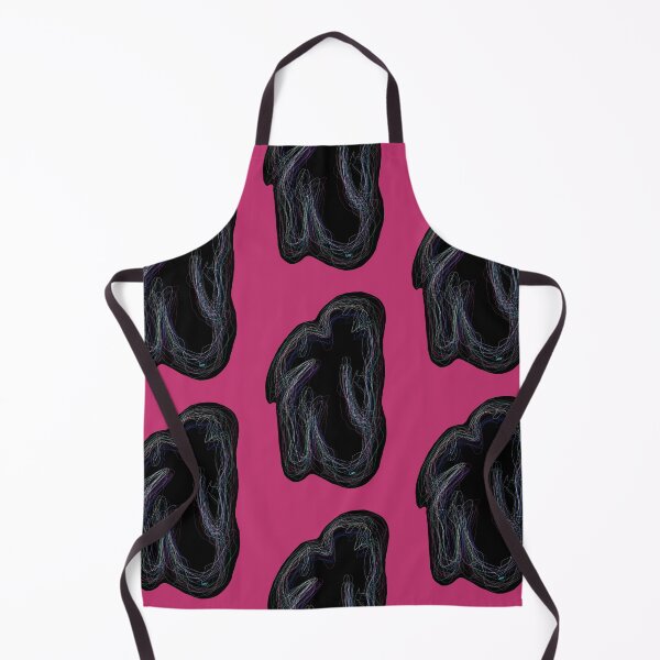 Item preview, Black neon silhouette (patterns, pink background) designed and sold by MentaLee.