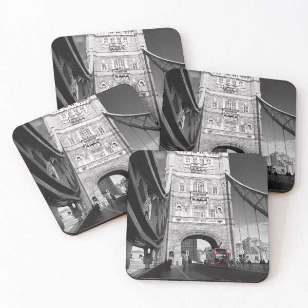 Item preview, Tower bridge with red bus designed and sold by Ann Biddlecombe.