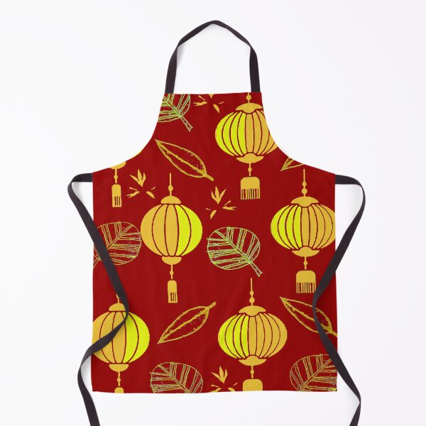 Item preview, LANTERN GARDEN ROYAL RED & GOLD designed and sold by KINGTOUCAN.