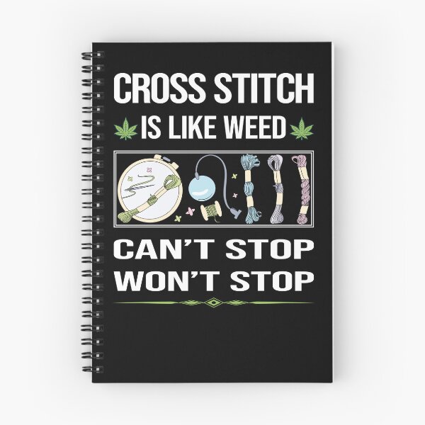 Item preview, Funny Can't Stop Cross Stitch Stitching designed and sold by ArydeaNoriega.