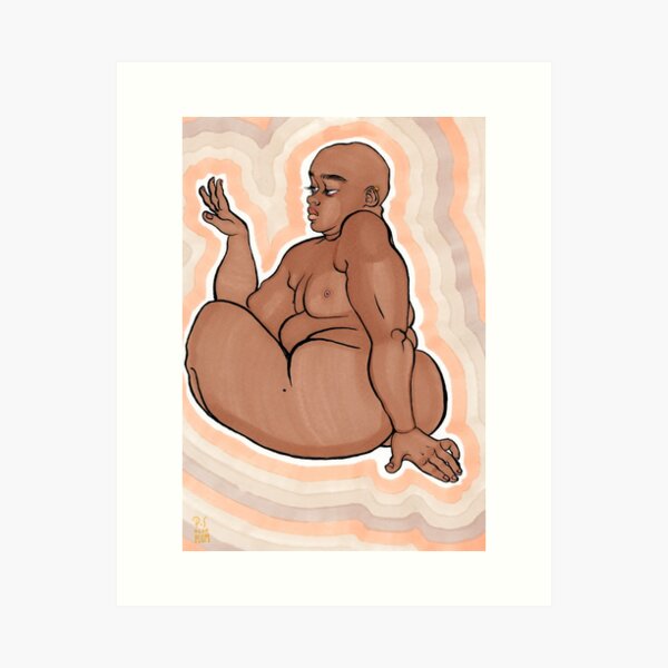 Born Big Bald And Beautiful Art Print