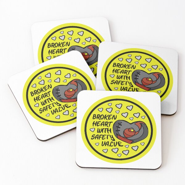 Item preview, Broken Heart With Safety Valve Sign designed and sold by emhoteb.