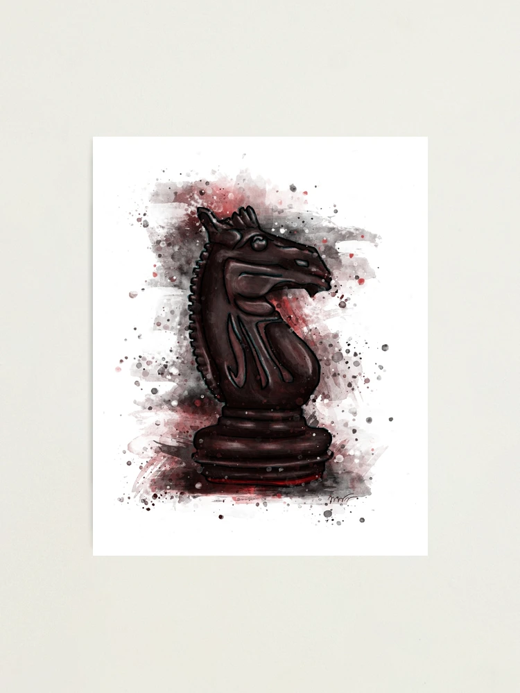 360+ Drawing Of The Black Knight Chess Piece Stock Illustrations