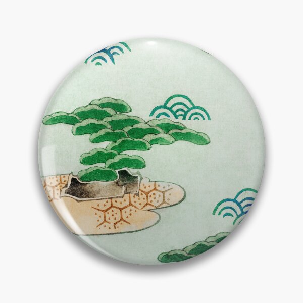 Item preview, Landscape illustration from Bijutsu Sekai (1893-1896) by Watanabe Seitei (Classic Japanese Vintage Illustration Pattern) designed and sold by POSTERAMALA.