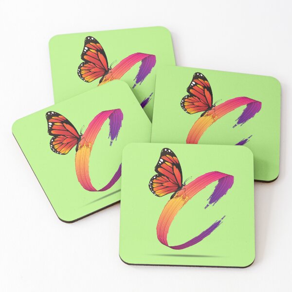 Item preview, Letter C - C and Monarch Butterfly  designed and sold by LTM-tee.